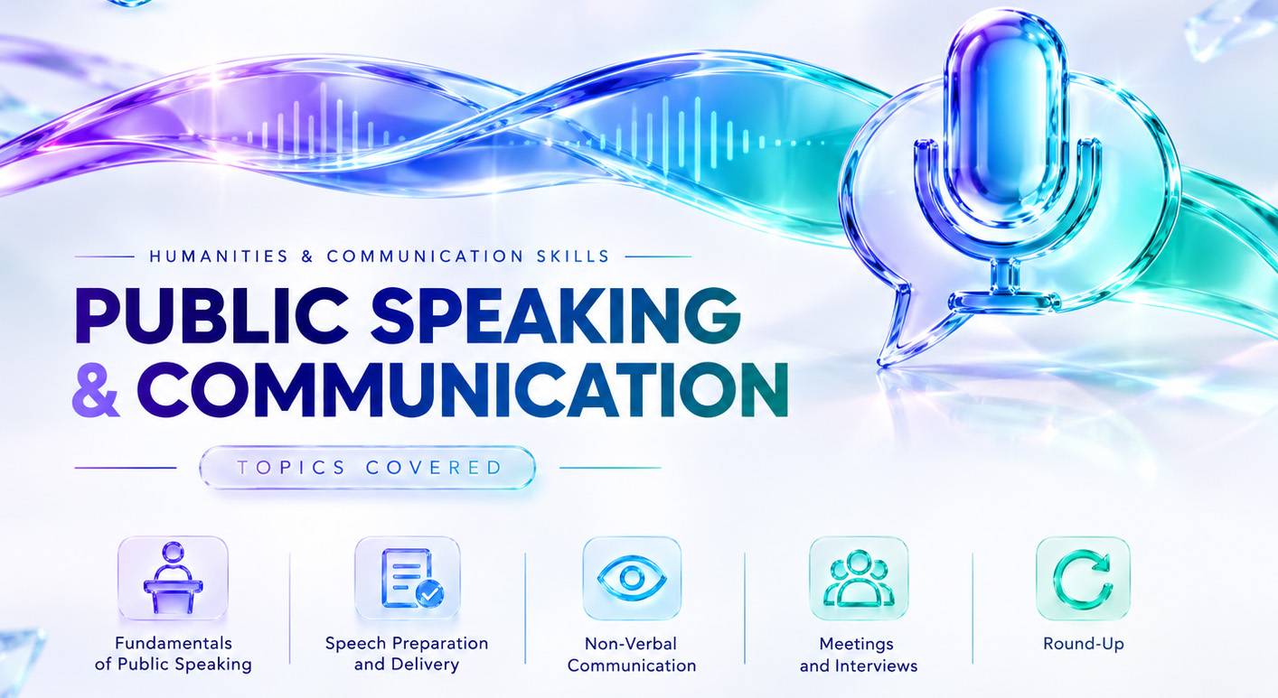 Public speaking and communication skills practice episodes.